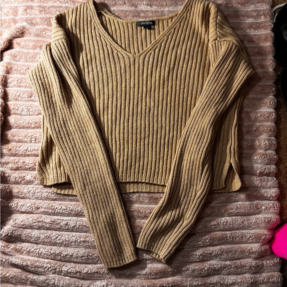 Wild Fable tan Knit Sweater